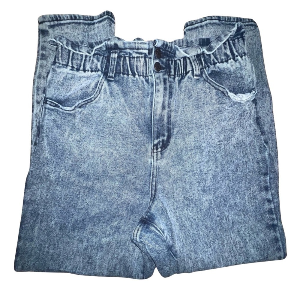 Wild Fable Women’s High-Rise Acid Wash Jeans Size 10 Button Fly Baggy Fit